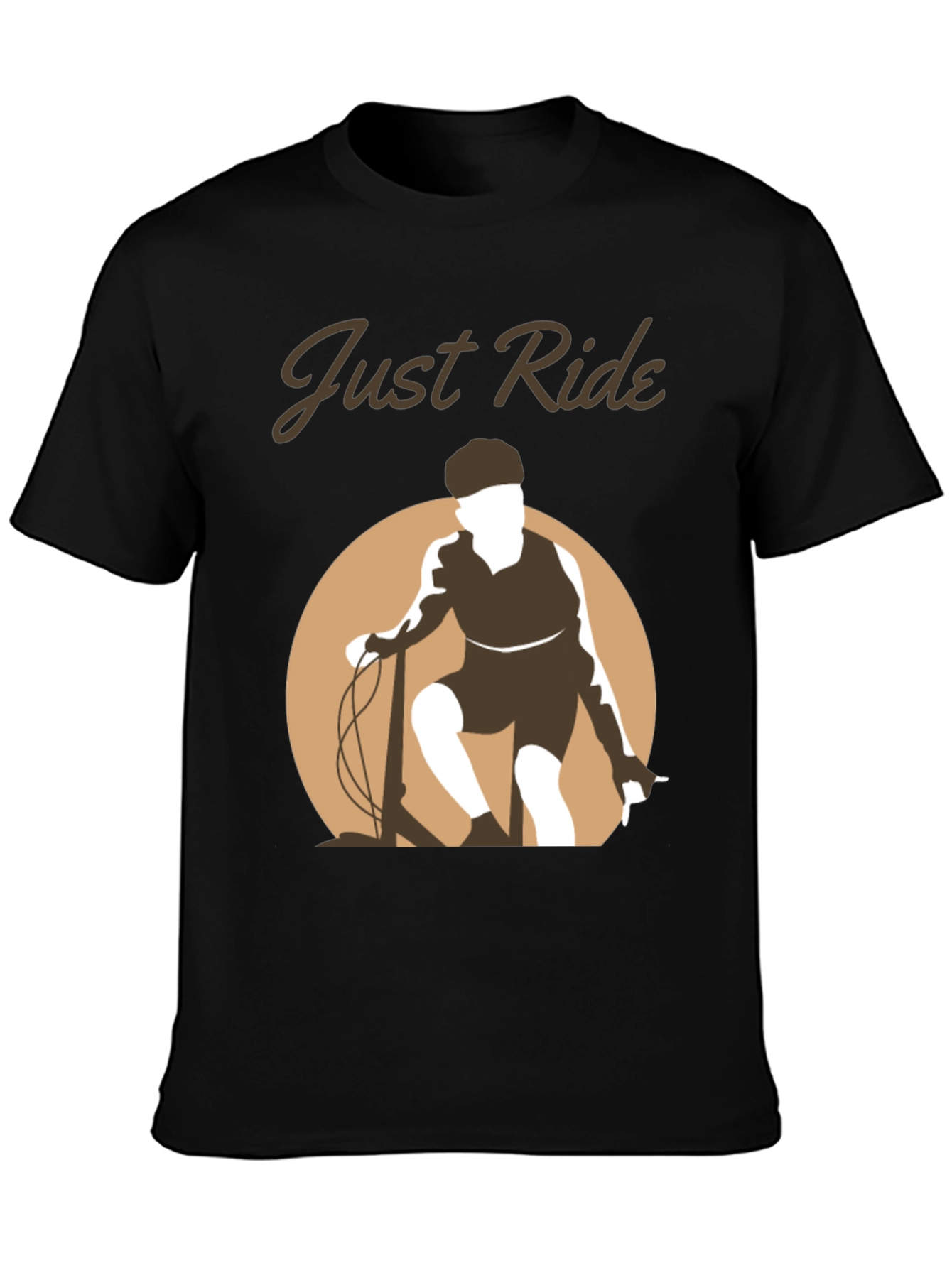 Just Ride Black Graphic Tee