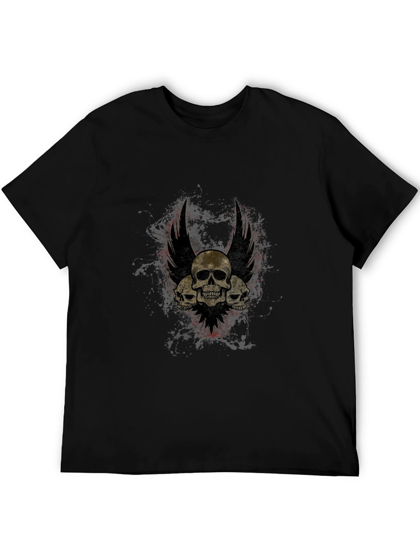 Skull Winged T-Shirt - Gothic Style