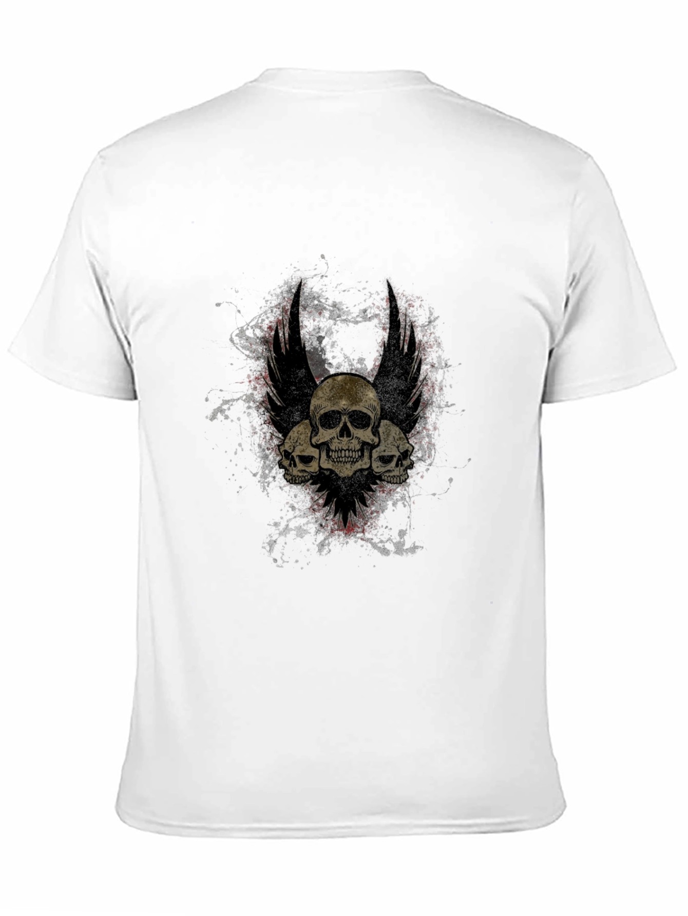 Skull Winged T-Shirt - Gothic Style