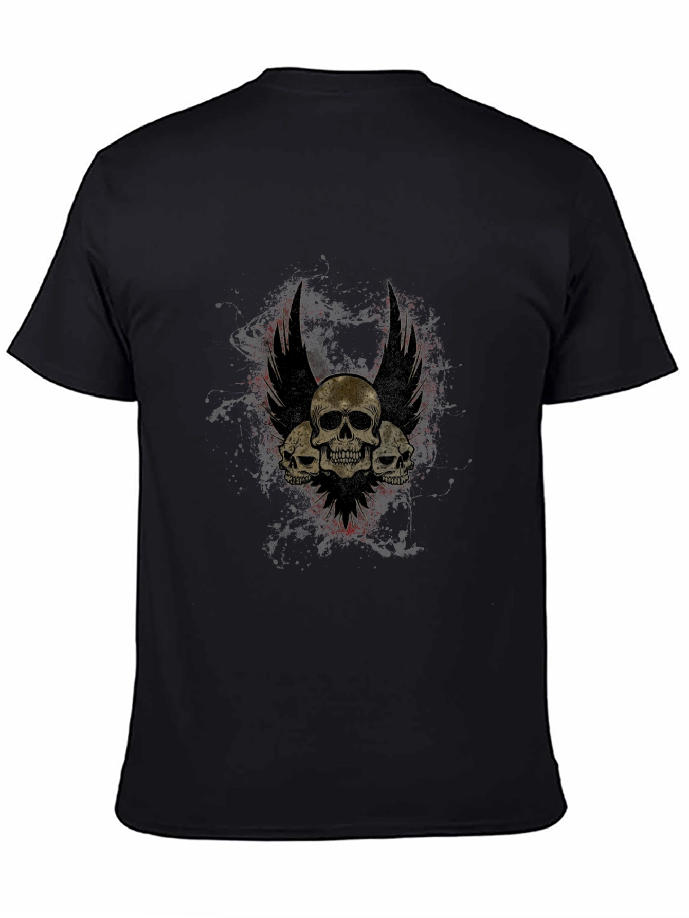 Skull Winged T-Shirt - Gothic Style