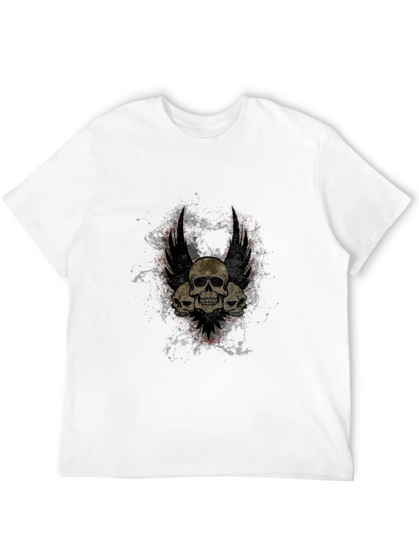 Skull Winged T-Shirt - Gothic Style