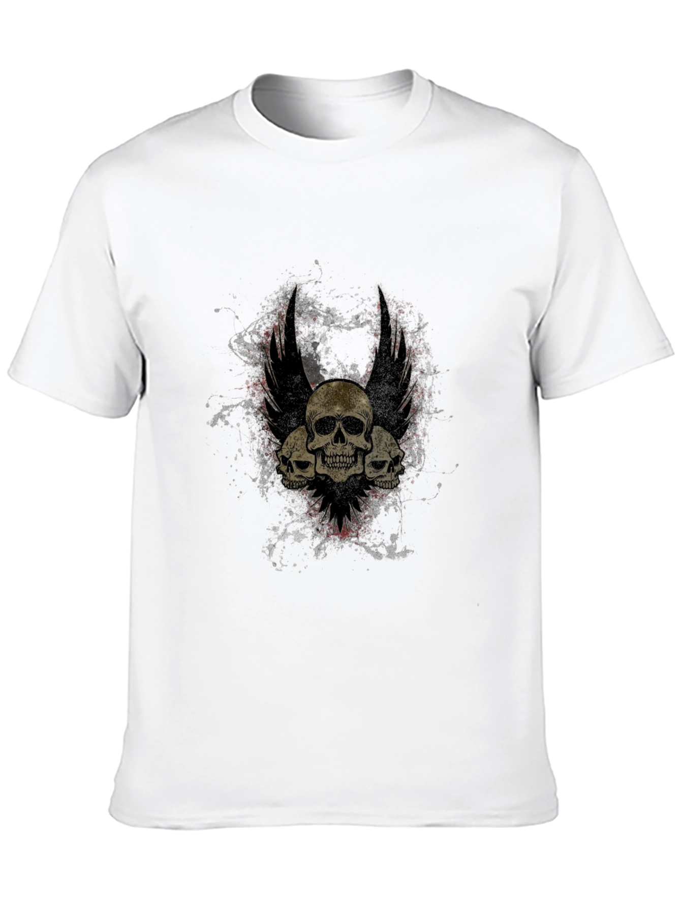 Skull Winged T-Shirt - Gothic Style