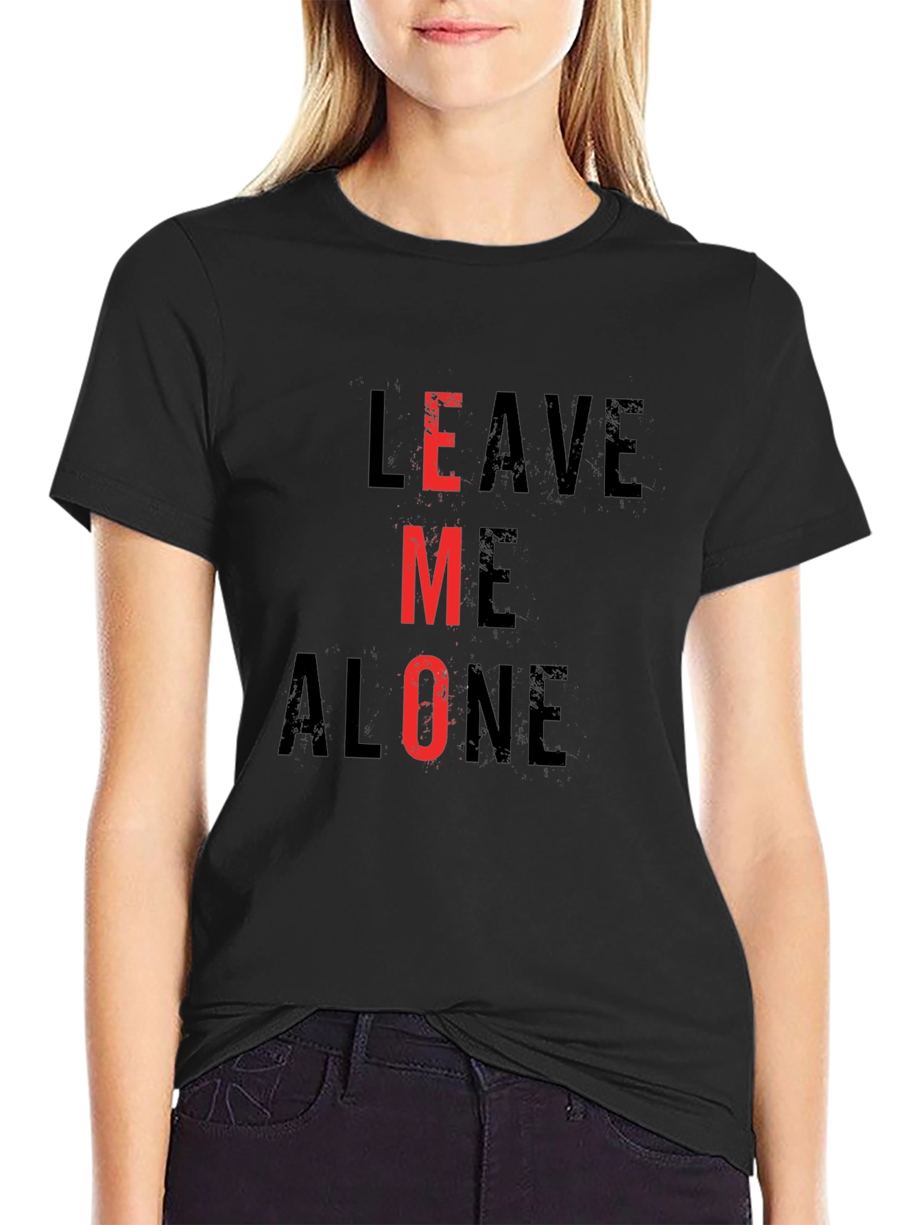 Leave Me Alone T-Shirt Funny Emo Tee