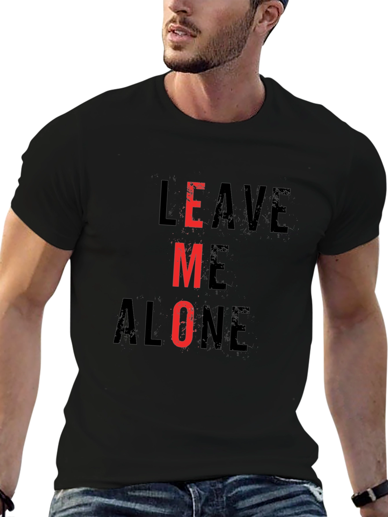 Leave Me Alone T-Shirt Funny Emo Tee