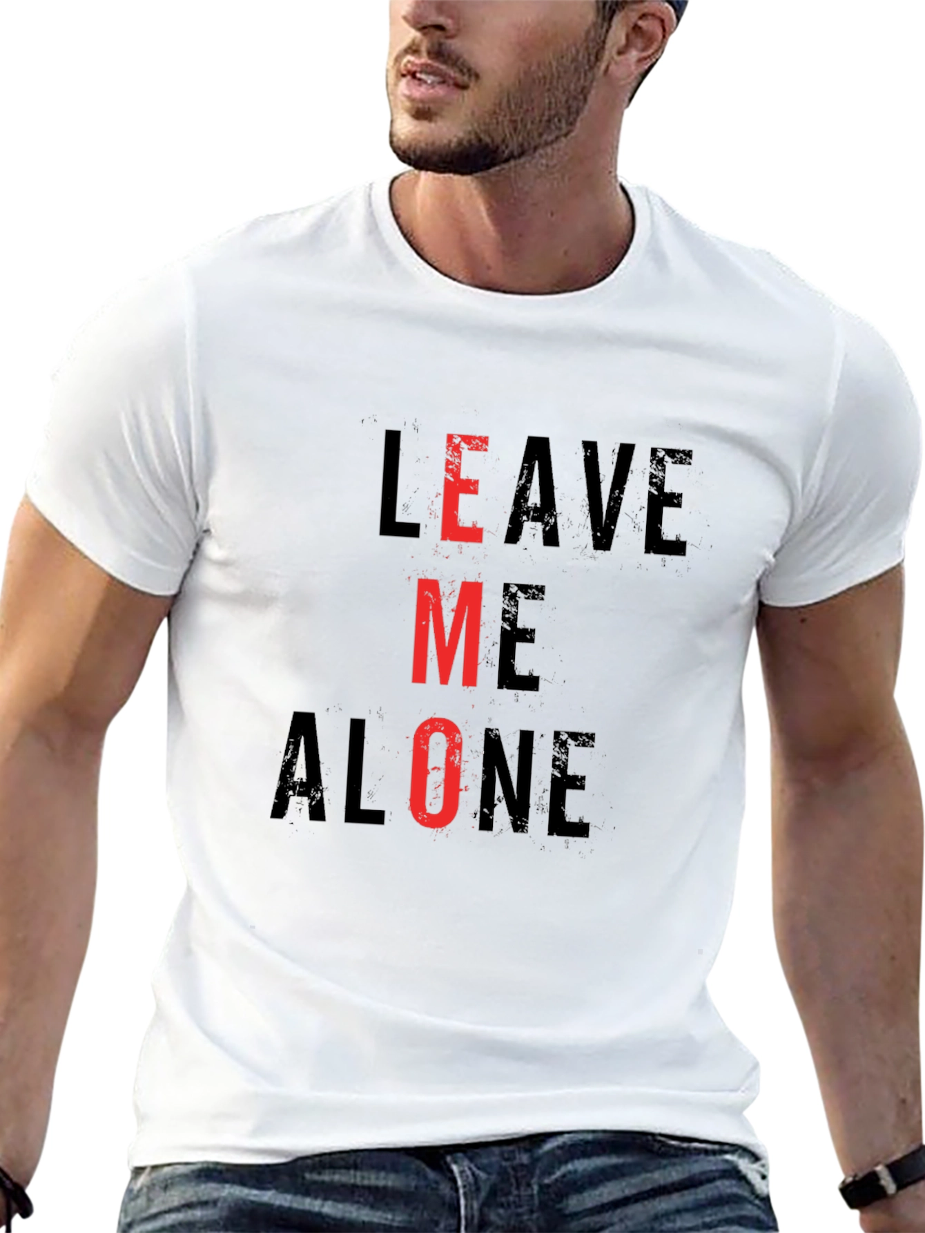 Leave Me Alone T-Shirt Funny Emo Tee