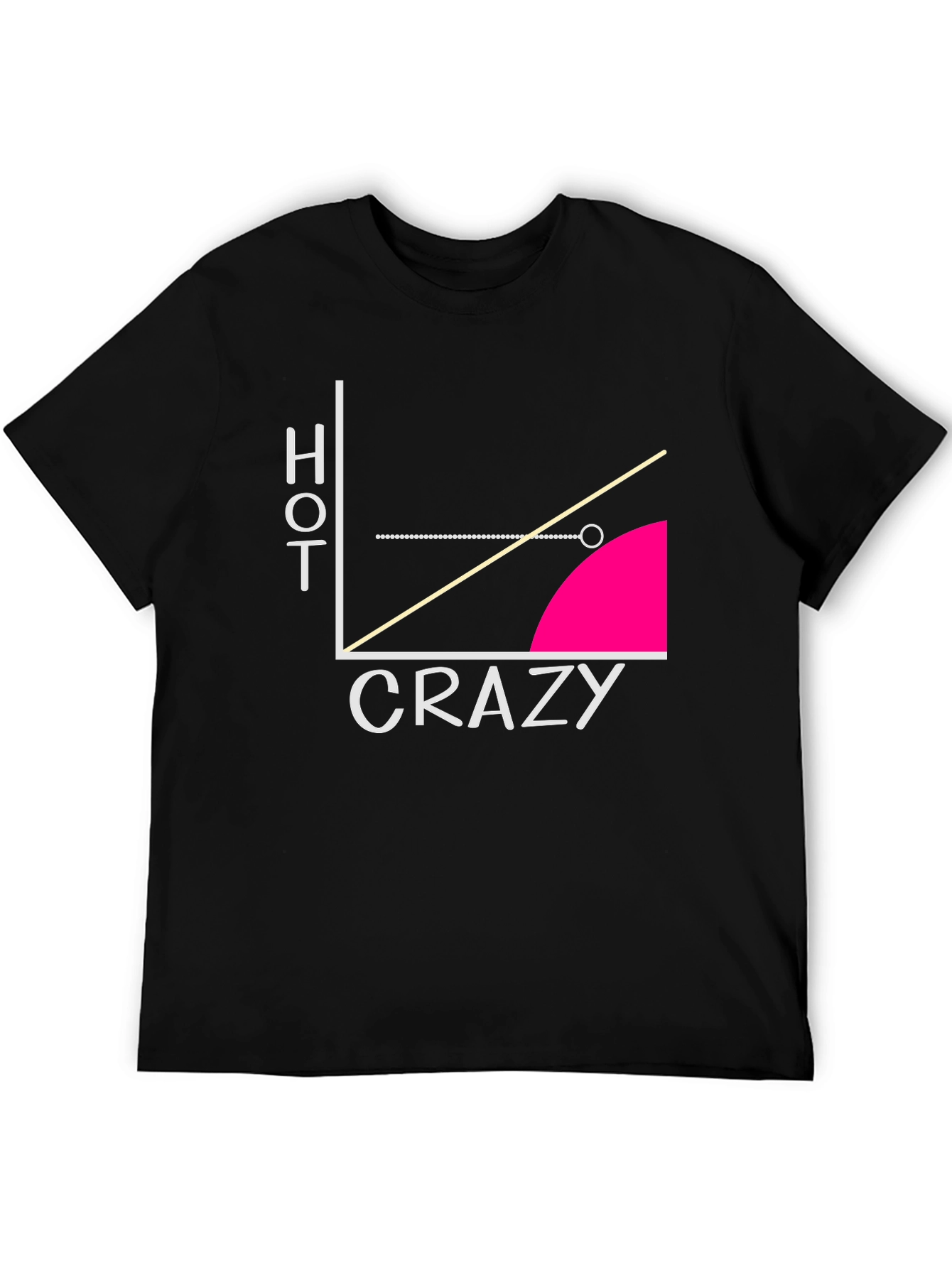 Hot Crazy Graph T-Shirt - Funny Mens Tee