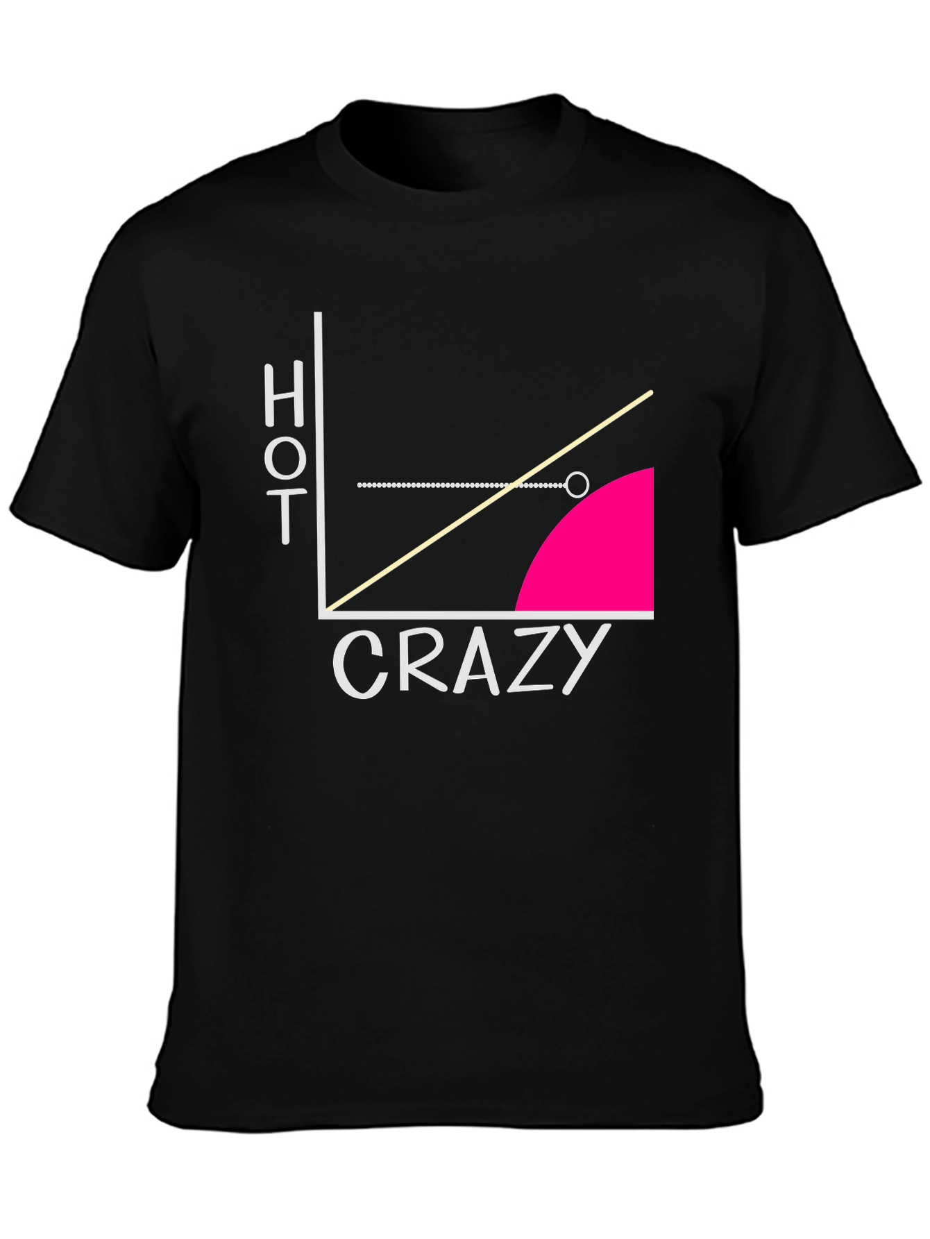 Hot Crazy Graph T-Shirt - Funny Mens Tee