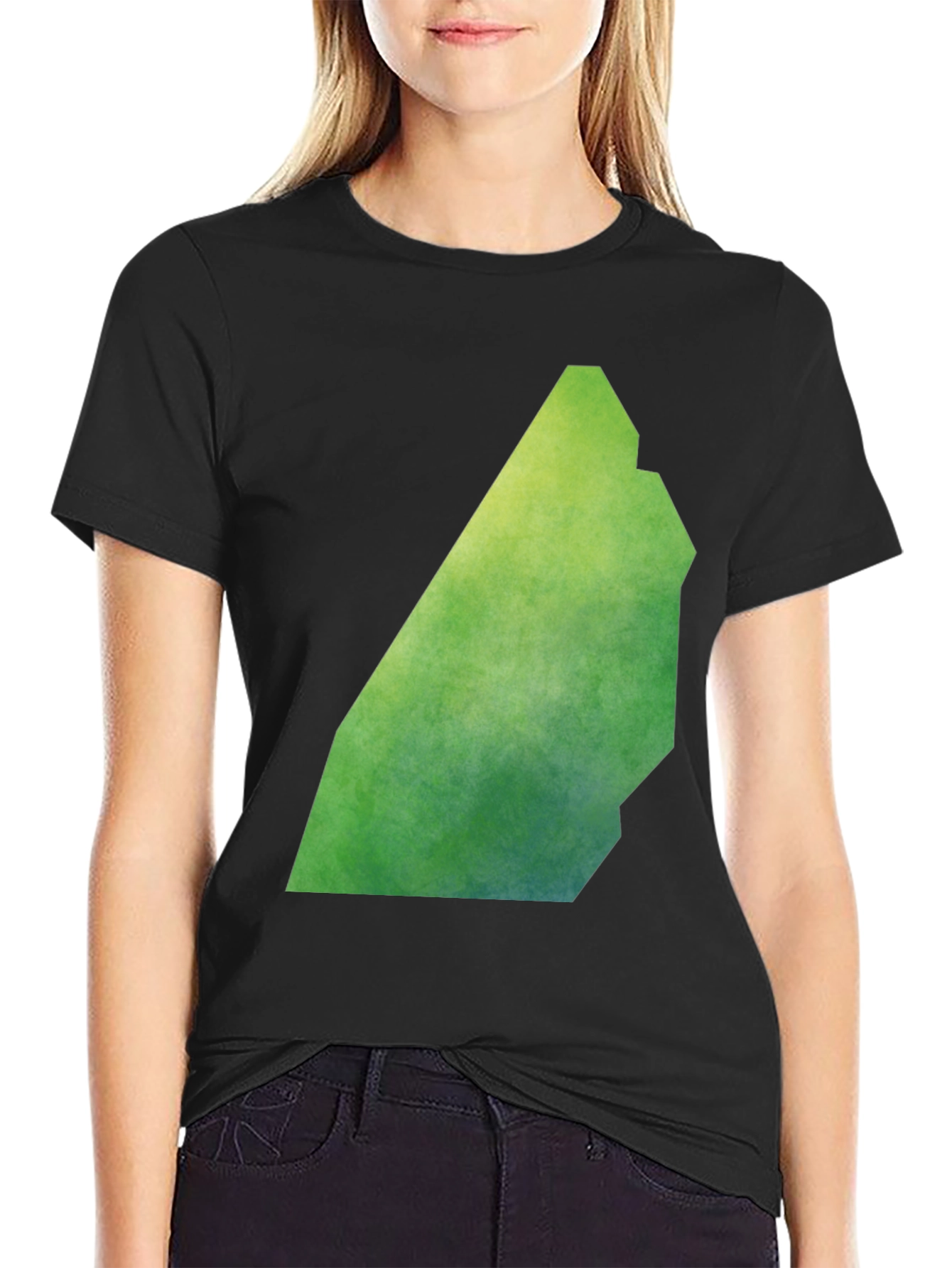 Abstract Green T-Shirt - Unique Graphic Tee