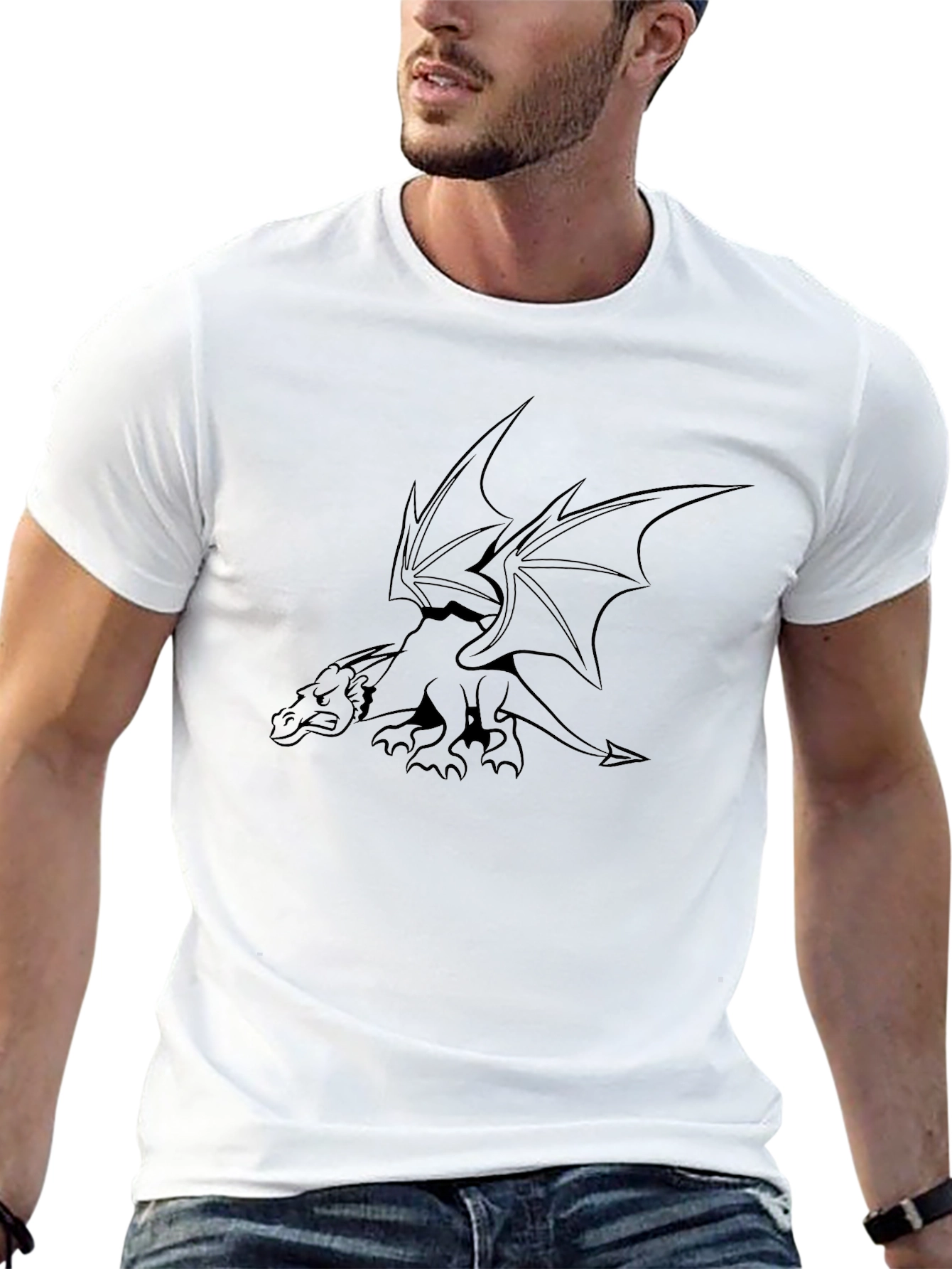 Black Dragon Graphic Tee - Bold & Unique Style