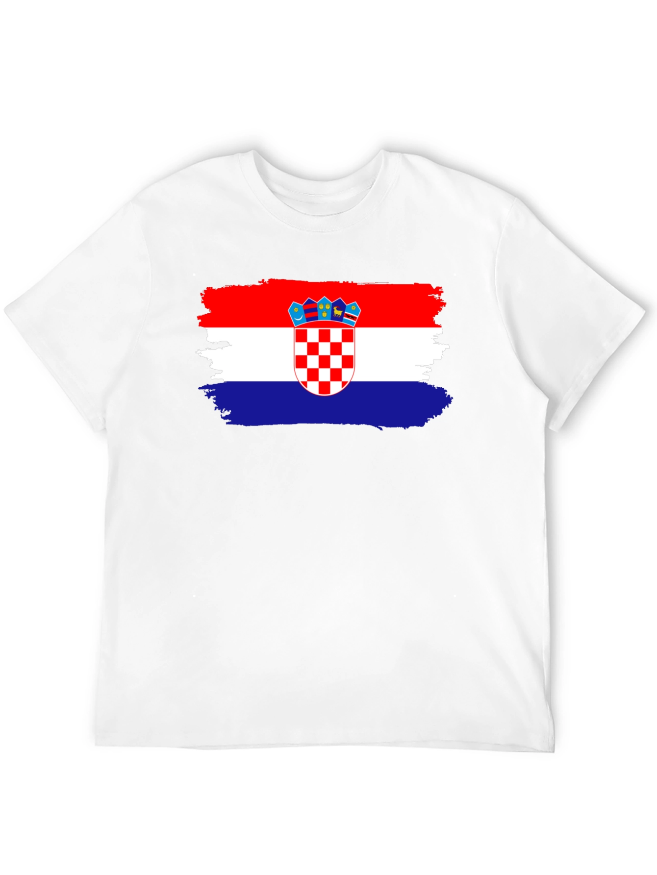 Croatian Flag T-Shirt - Black Cotton Tee