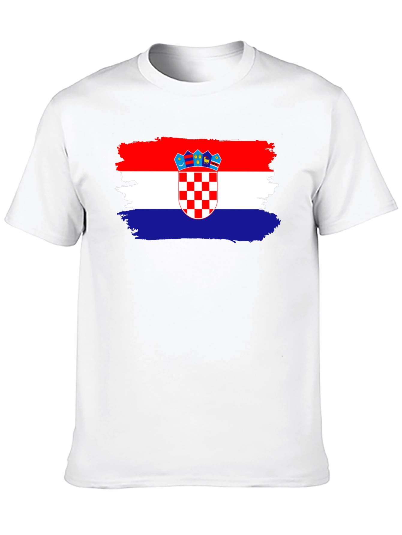 Croatian Flag T-Shirt - Black Cotton Tee