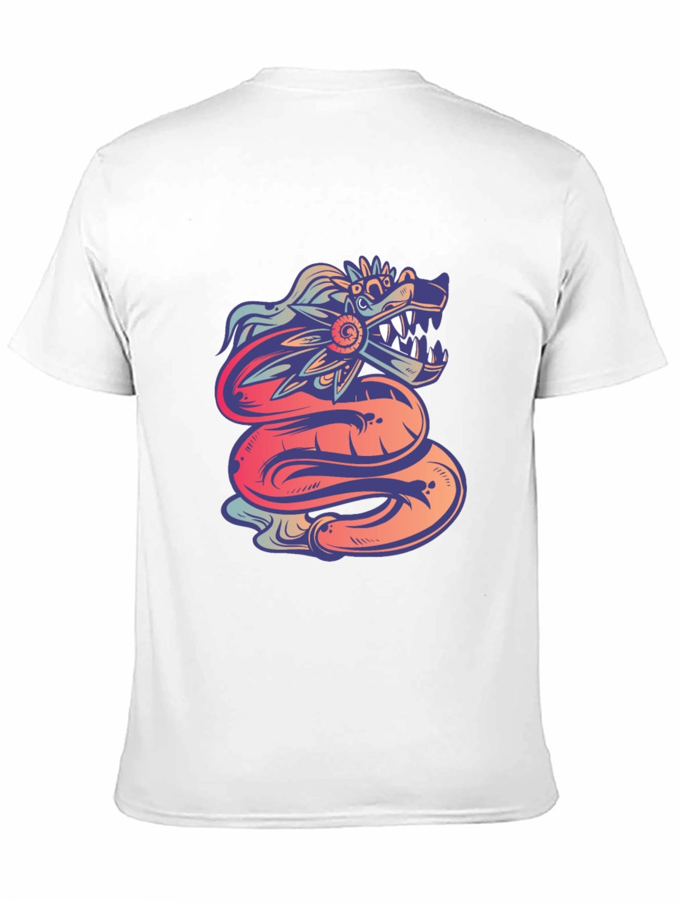 Quetzalcoatl Graphic Tee - Mythical Serpent Design