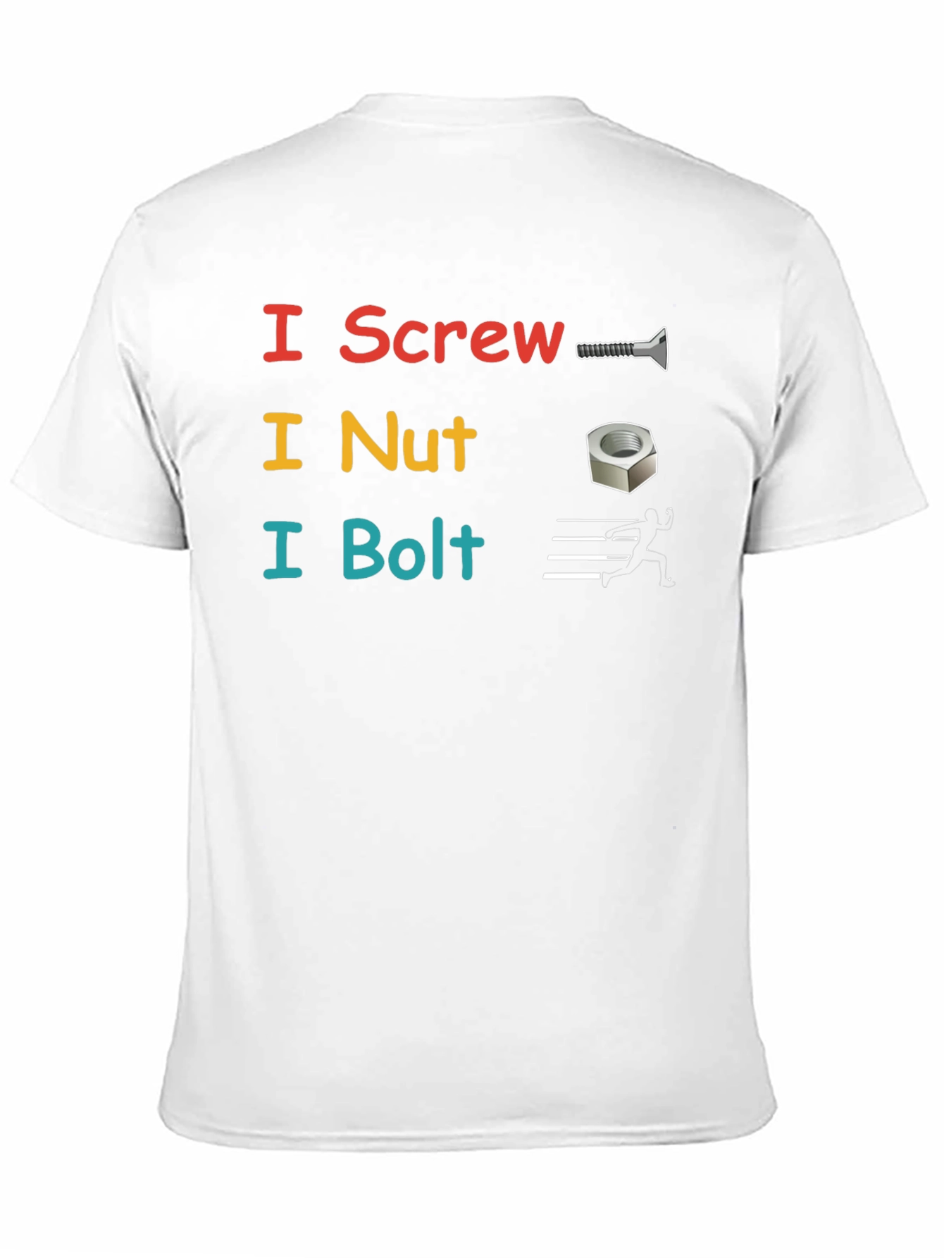 I Screw I Nut I Bolt Black T-Shirt
