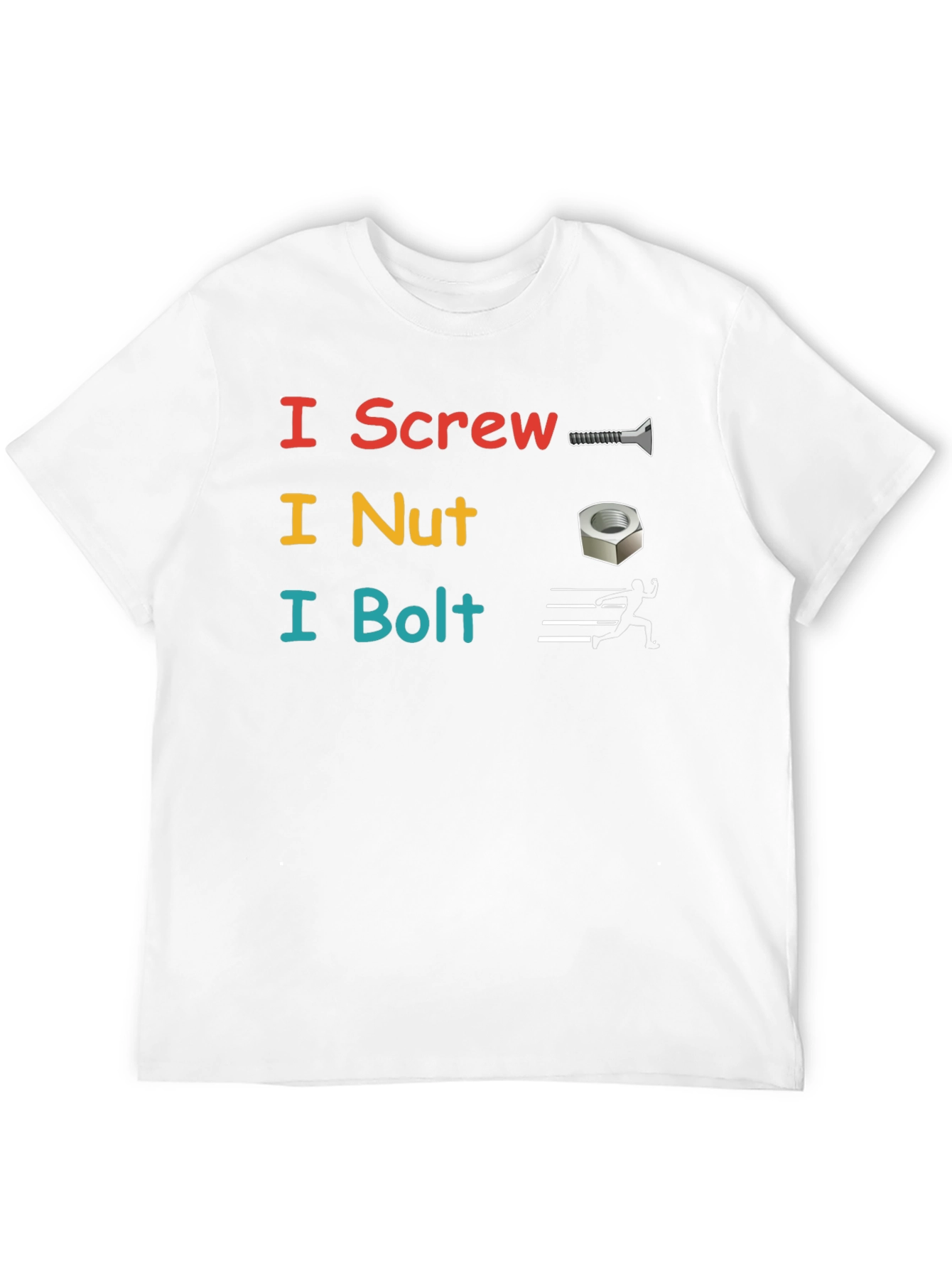 I Screw I Nut I Bolt Black T-Shirt