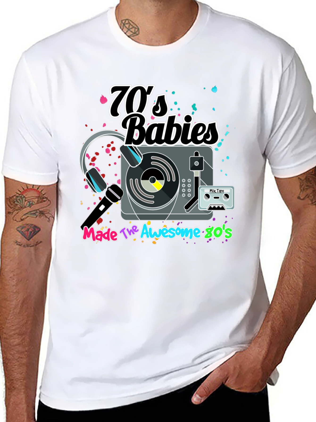 70s Babies Made The Awesome 80s Graphic Tee