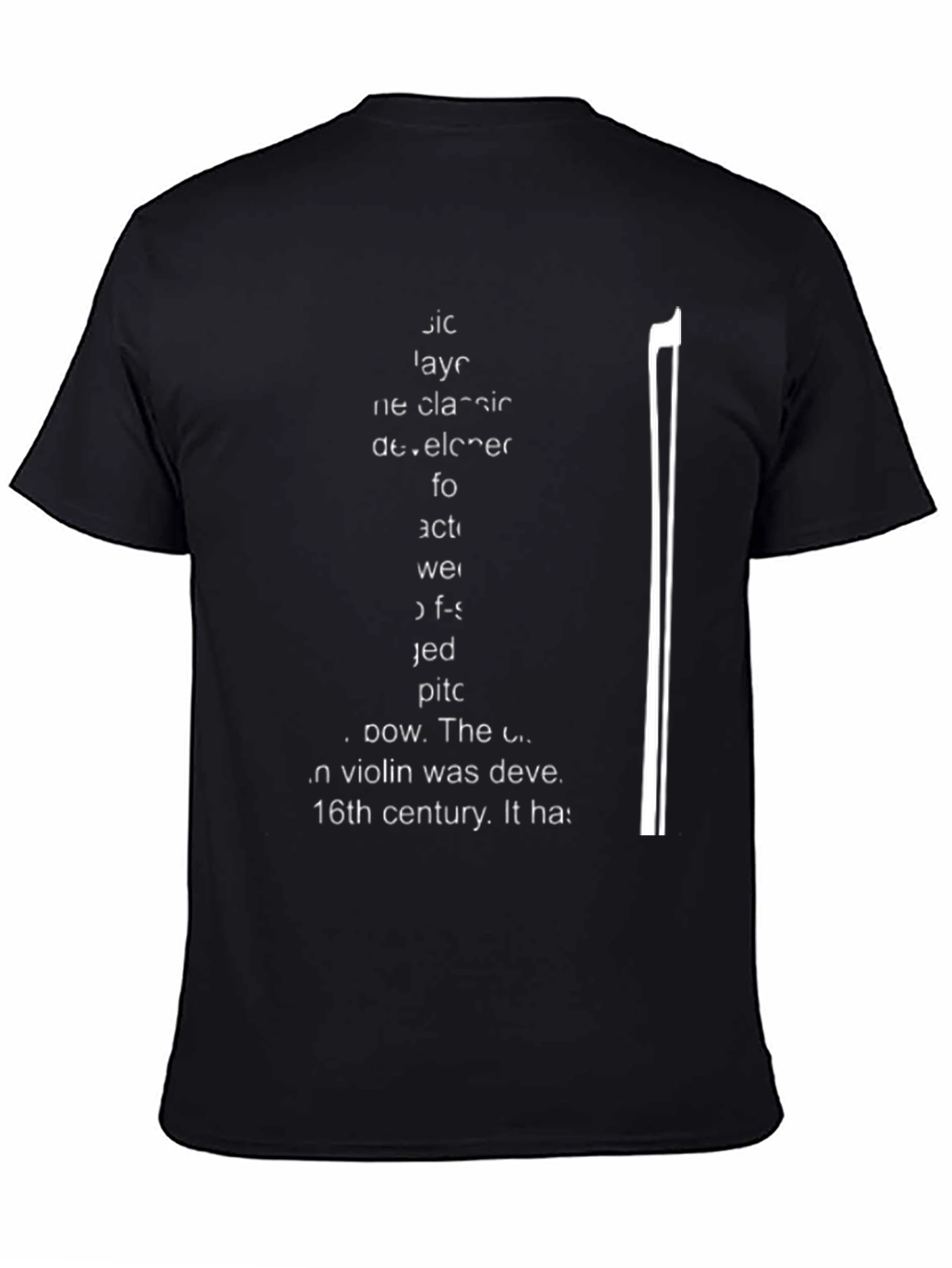 Musician Graphic Tee - Black Cotton T-Shirt