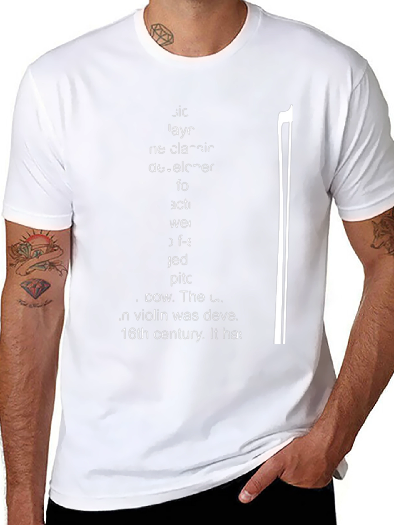 Musician Graphic Tee - Black Cotton T-Shirt