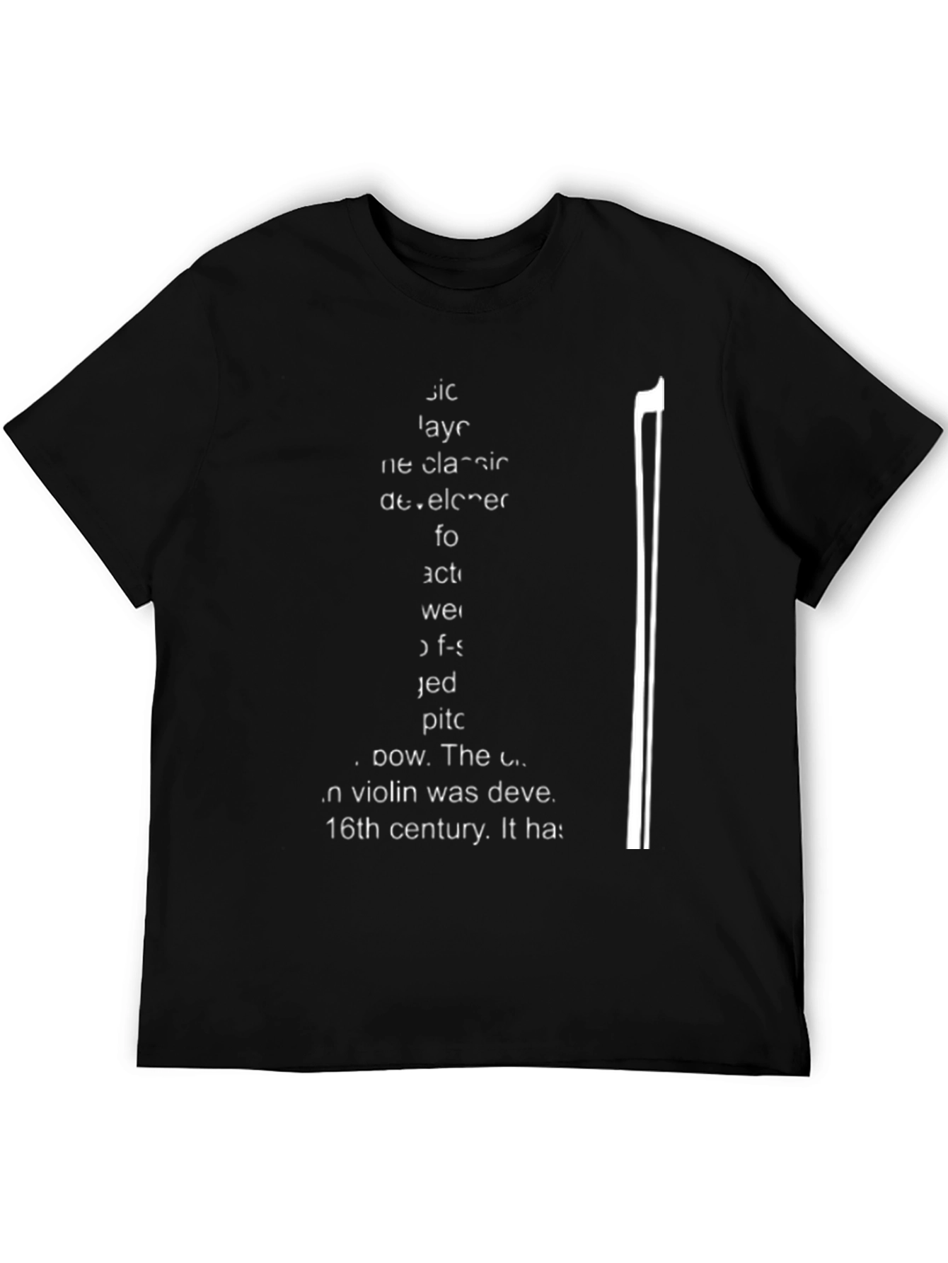 Musician Graphic Tee - Black Cotton T-Shirt