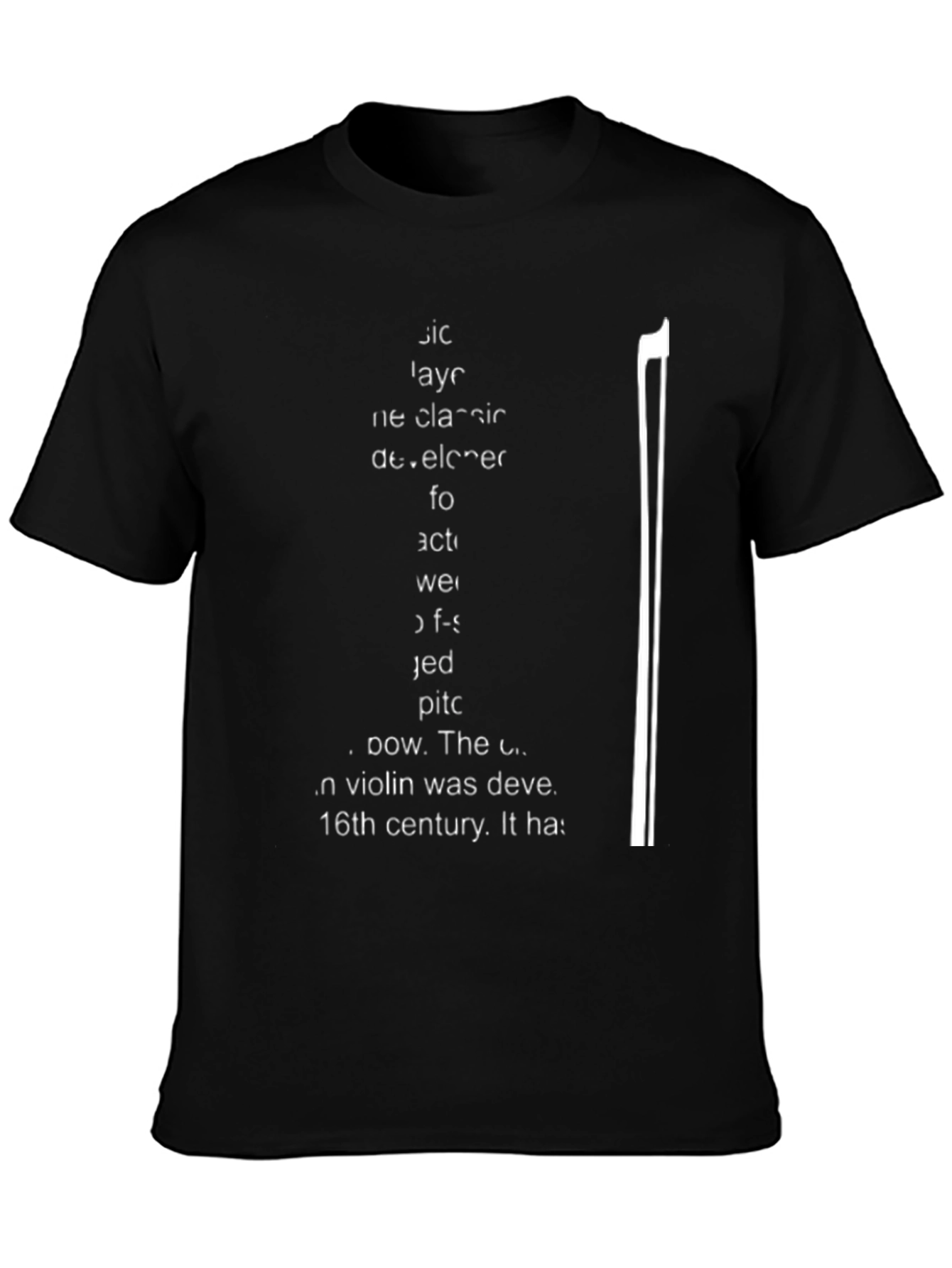 Musician Graphic Tee - Black Cotton T-Shirt