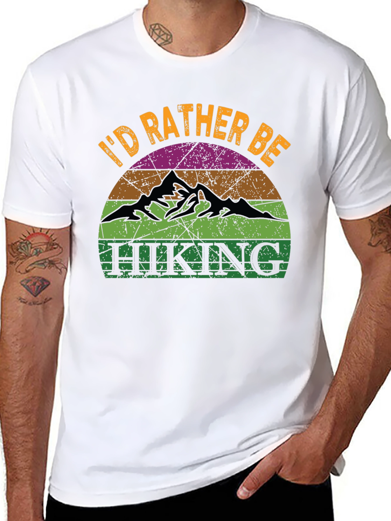 Id Rather Be Hiking Graphic T-Shirt