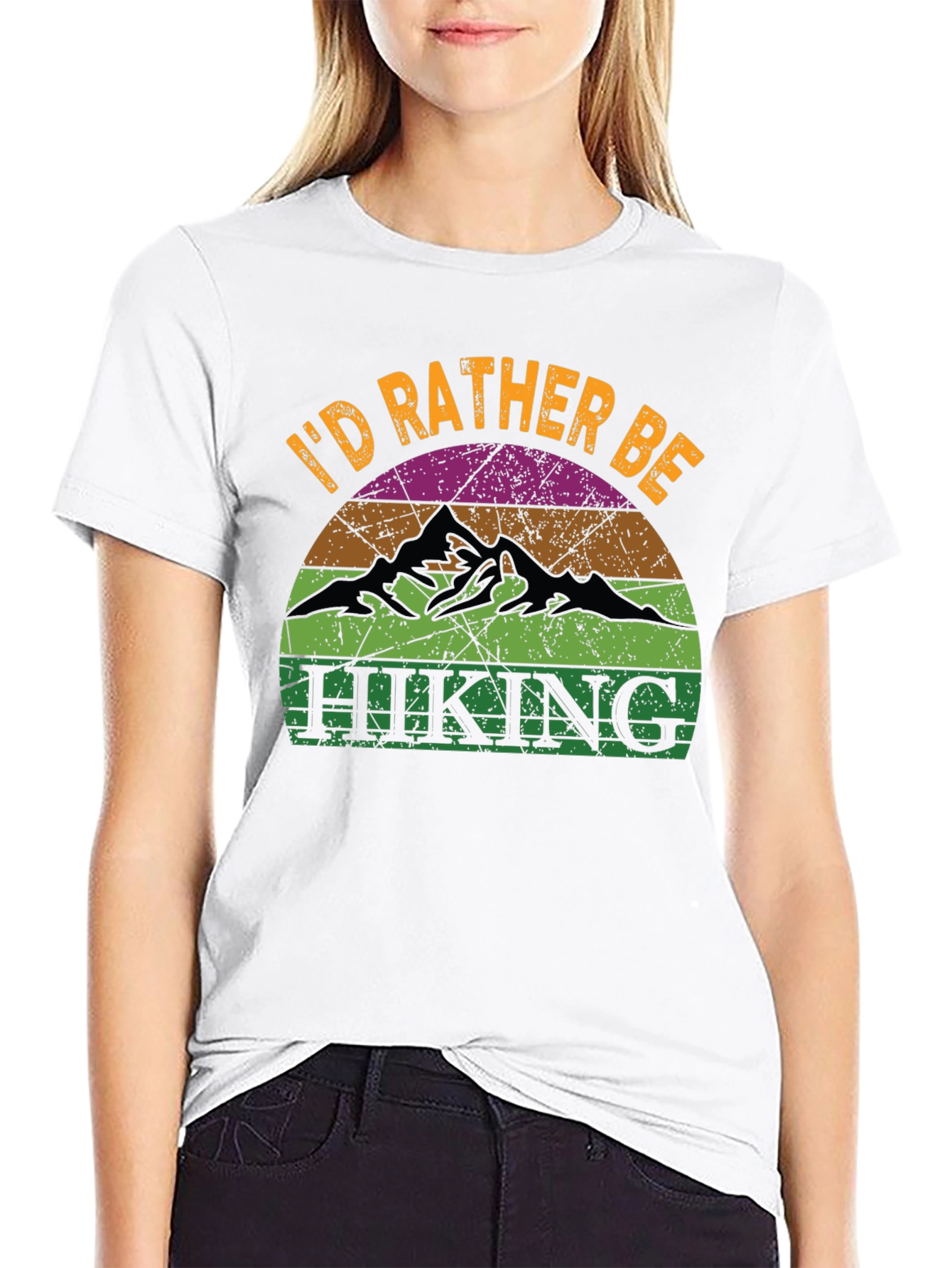 Id Rather Be Hiking Graphic T-Shirt