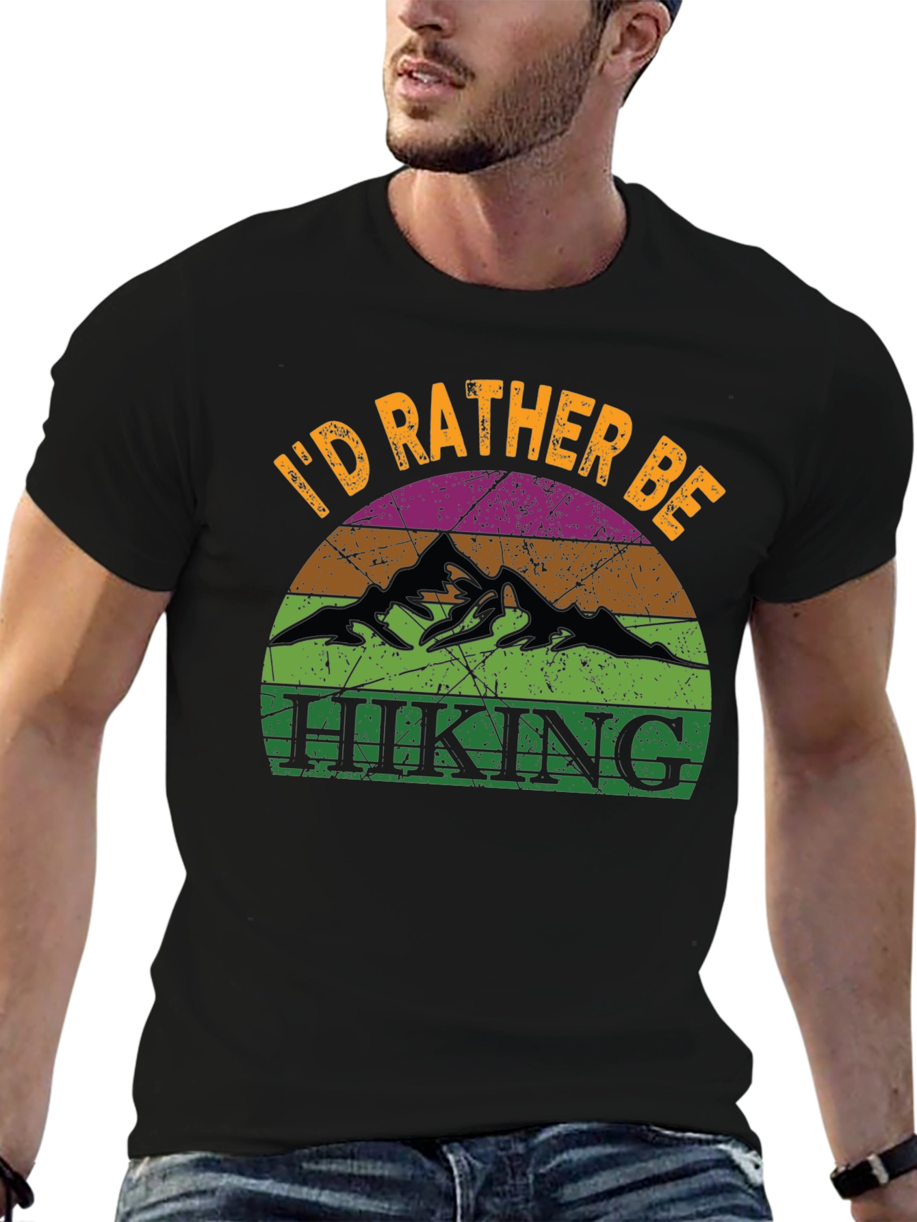 Id Rather Be Hiking Graphic T-Shirt