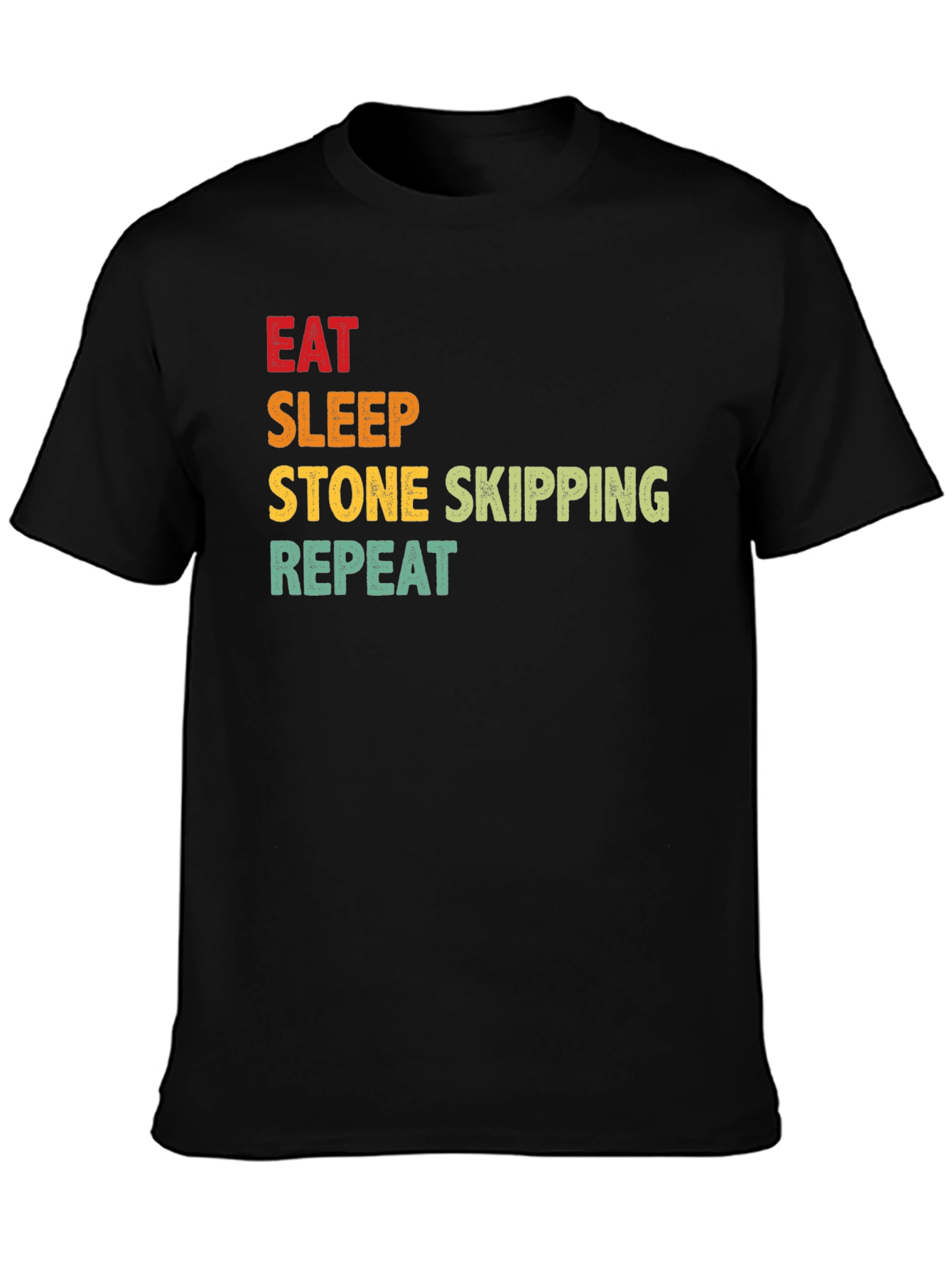 Eat Sleep Stone Skipping Repeat T-Shirt