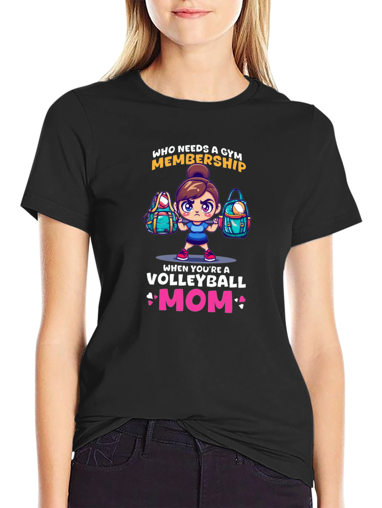 Volleyball Mom T-Shirt - Gym Alternative