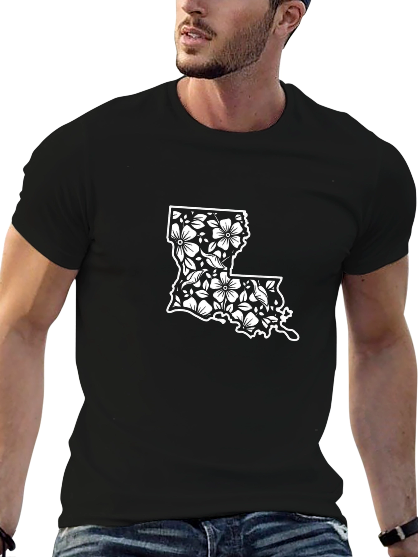 Louisiana Floral State Pride T-Shirt