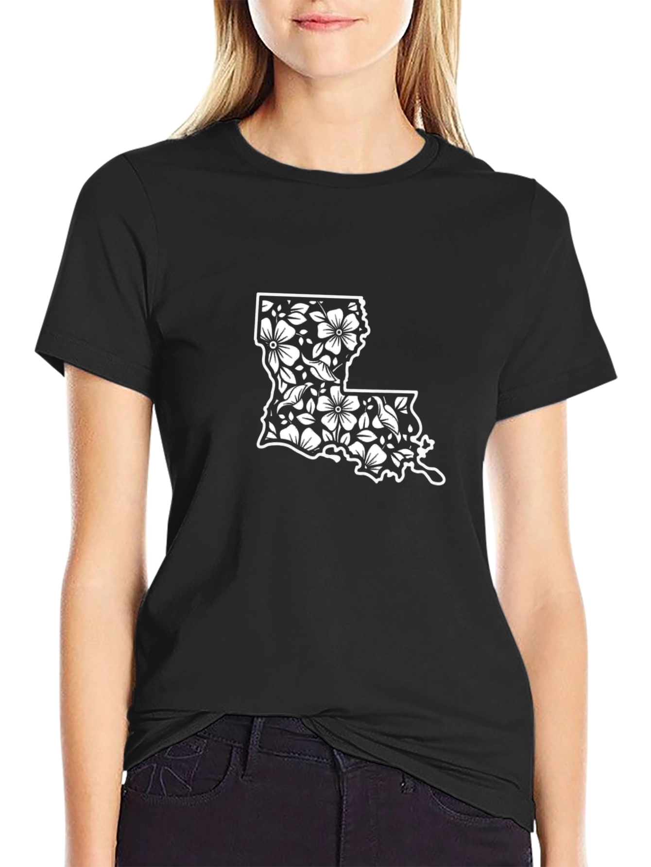 Louisiana Floral State Pride T-Shirt