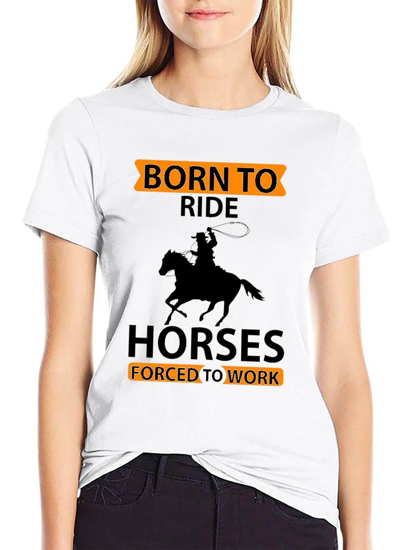 Born to Ride Horses Graphic Tee