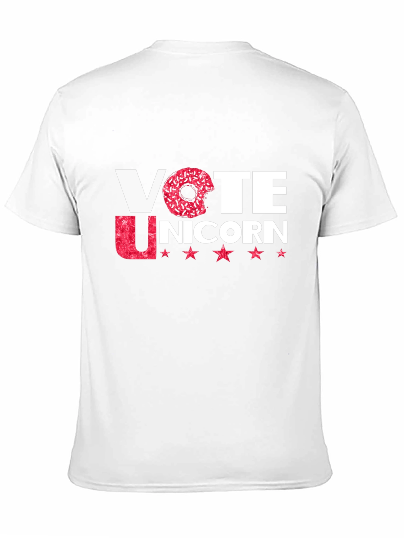 Vote Unicorn Black Crew Neck T-Shirt