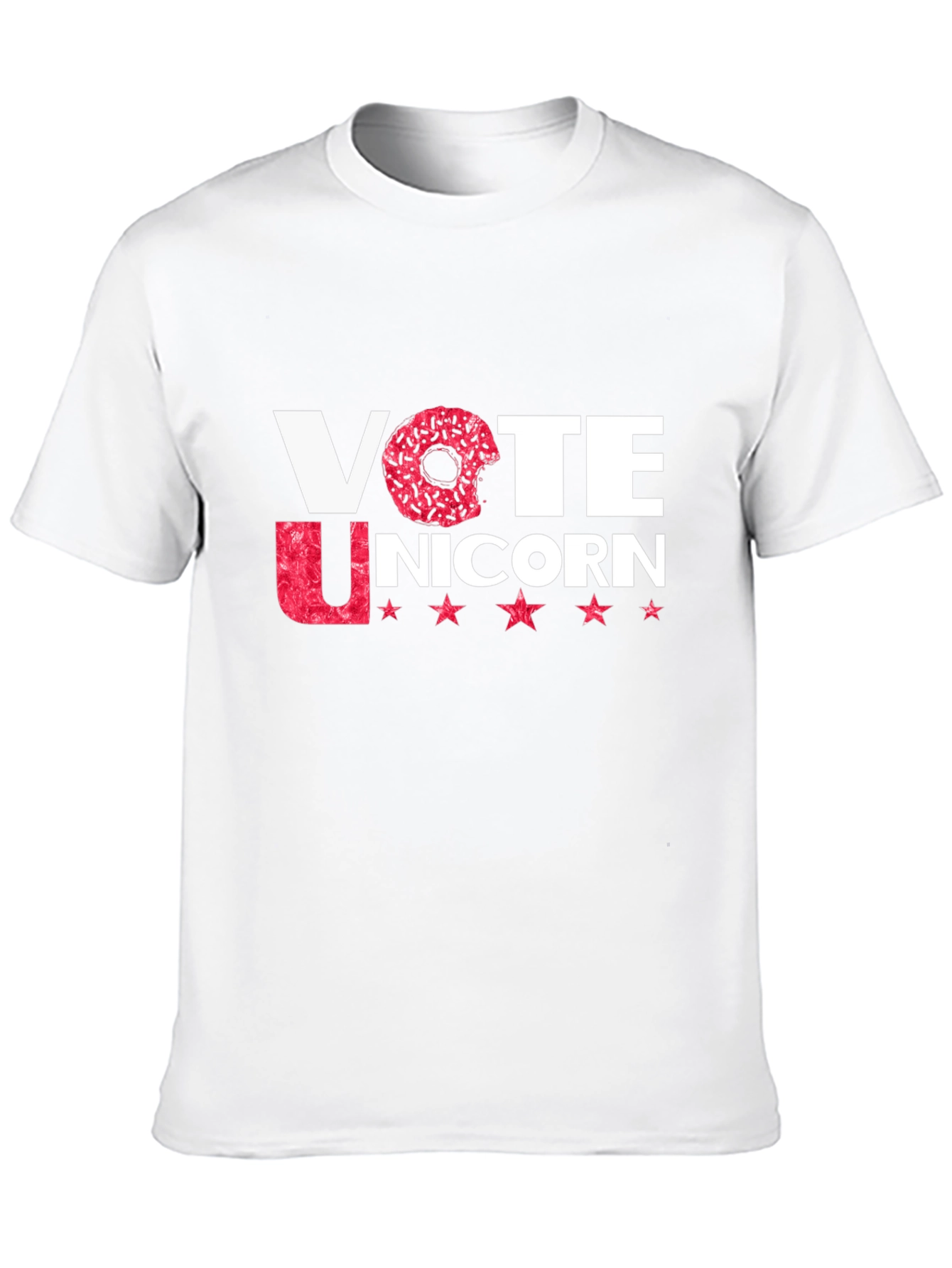 Vote Unicorn Black Crew Neck T-Shirt