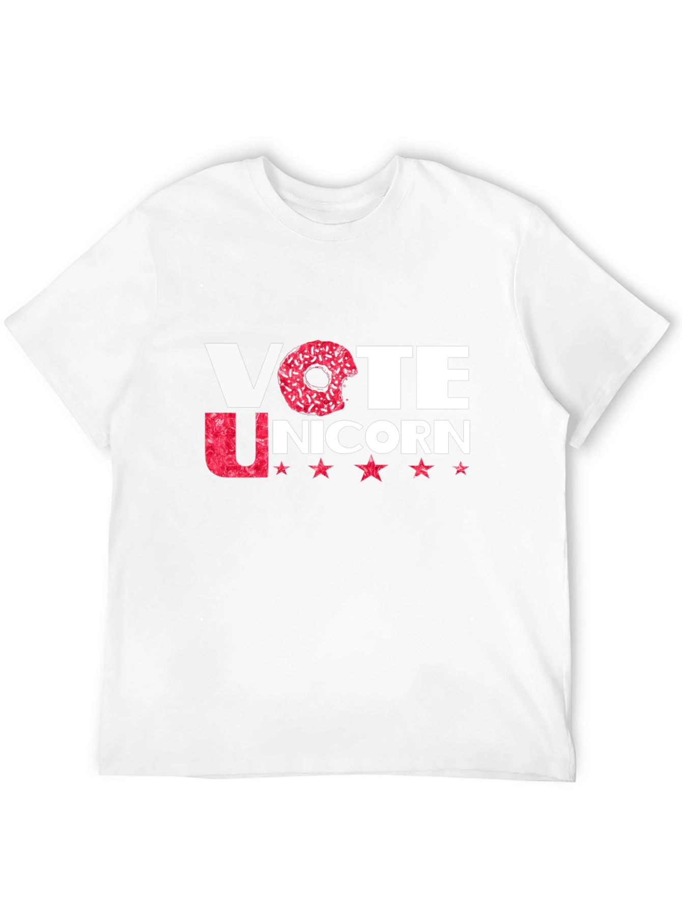 Vote Unicorn Black Crew Neck T-Shirt