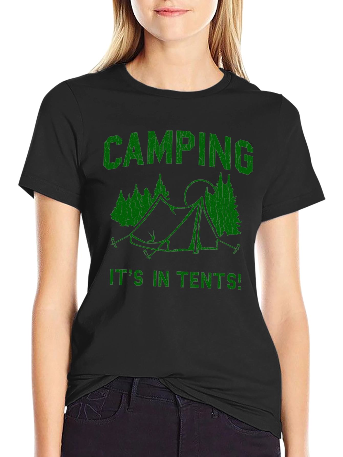 Camping T-Shirt: Its in Tents! Graphic Tee