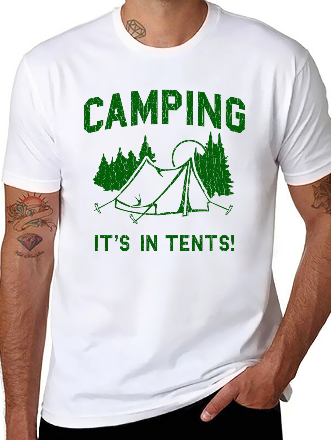 Camping T-Shirt: Its in Tents! Graphic Tee