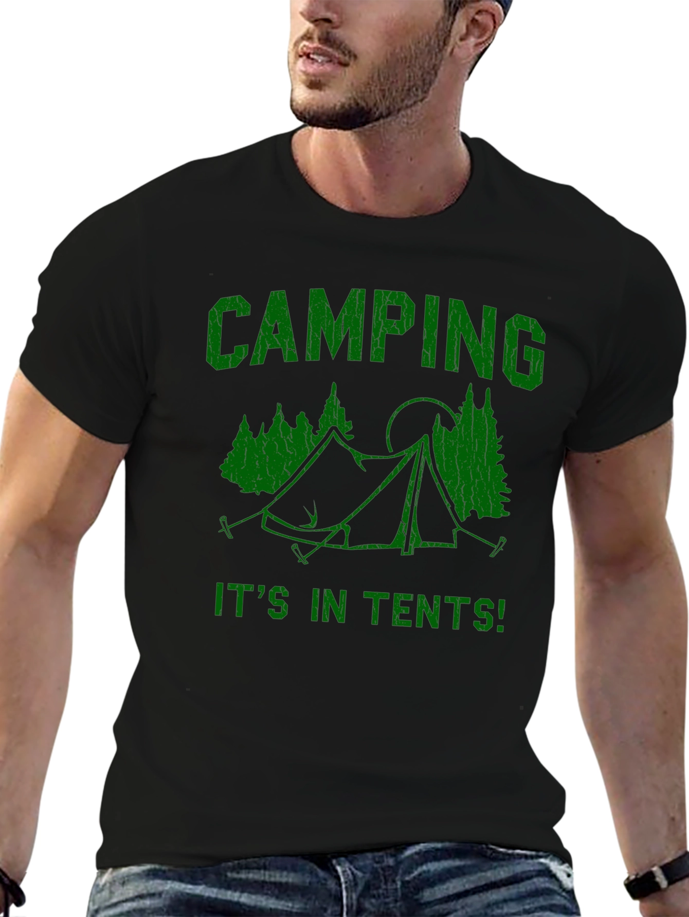 Camping T-Shirt: Its in Tents! Graphic Tee