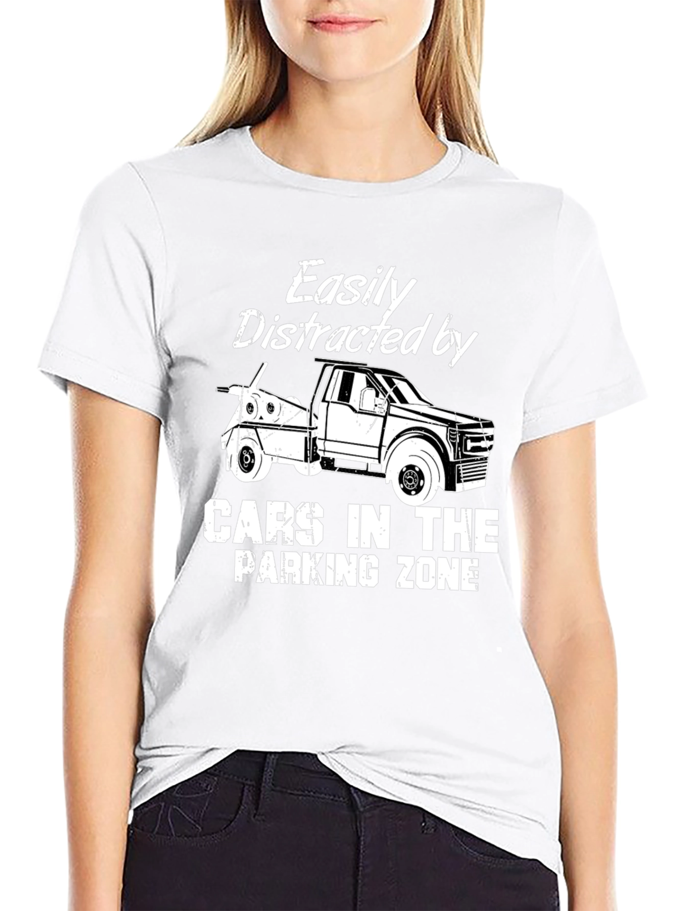Easily Distracted Tow Truck T-Shirt