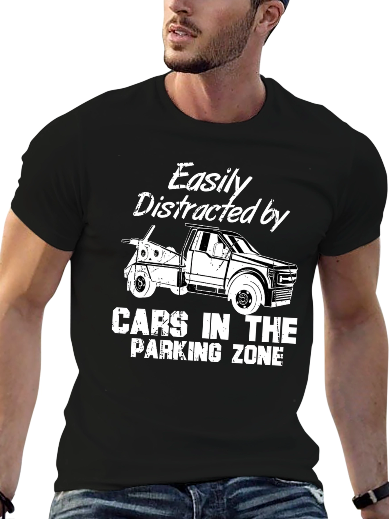 Easily Distracted Tow Truck T-Shirt