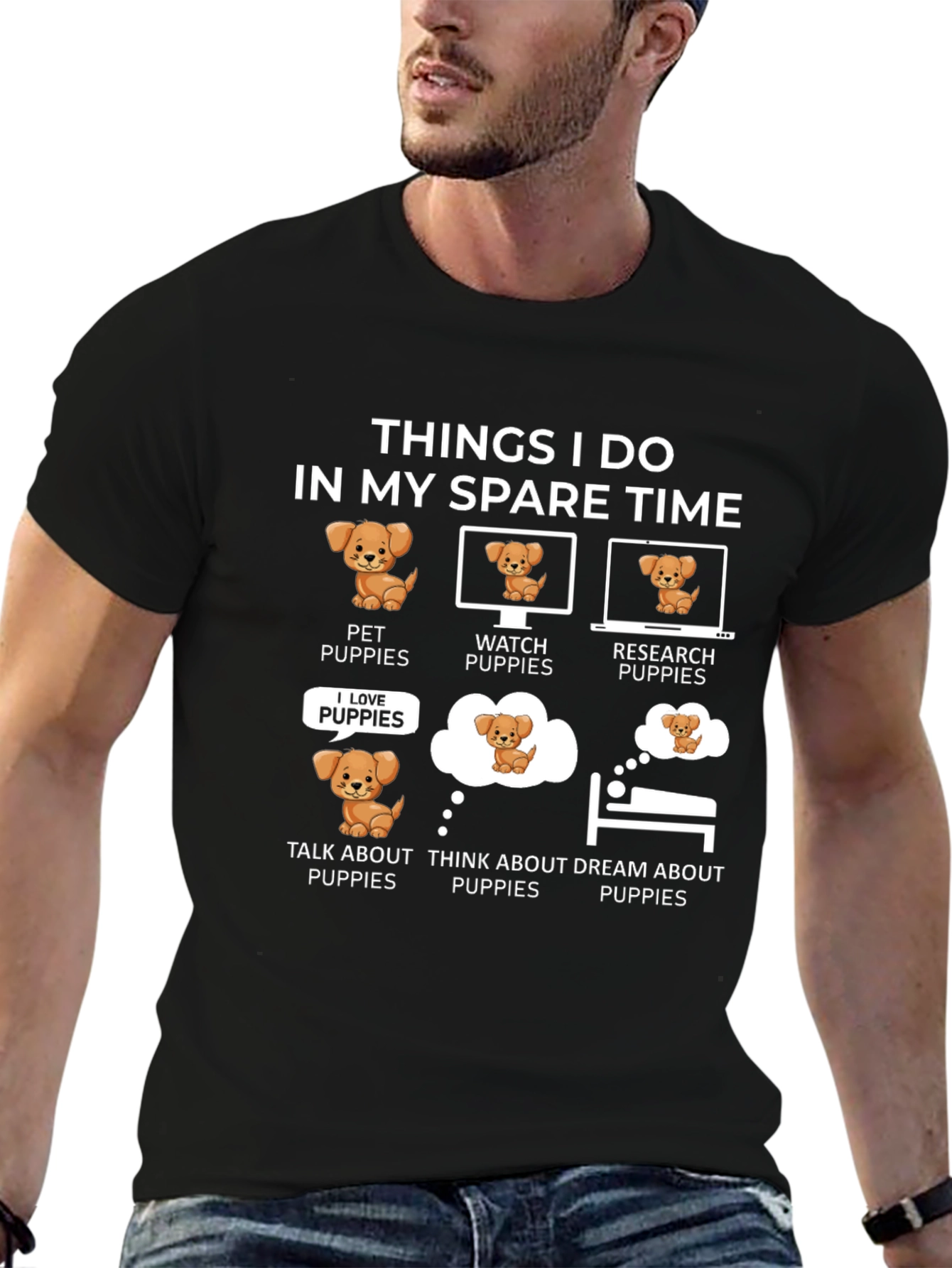 Puppy Lover T-Shirt: Spare Time Activities
