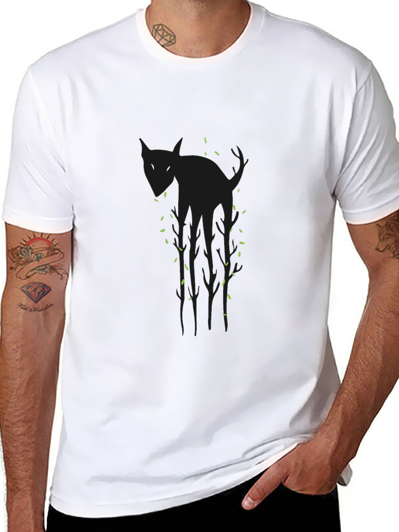 Black Cat Graphic T-Shirt