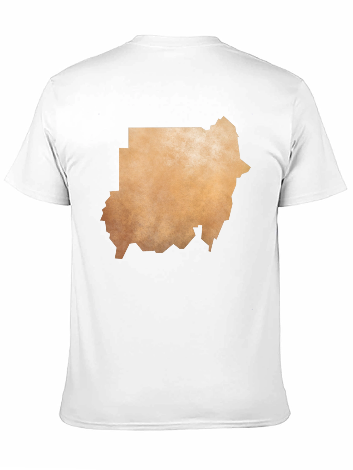 Sudan Map Graphic T-Shirt - Black Casual Tee