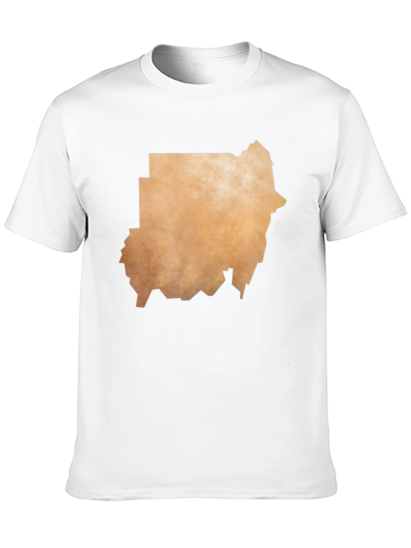 Sudan Map Graphic T-Shirt - Black Casual Tee