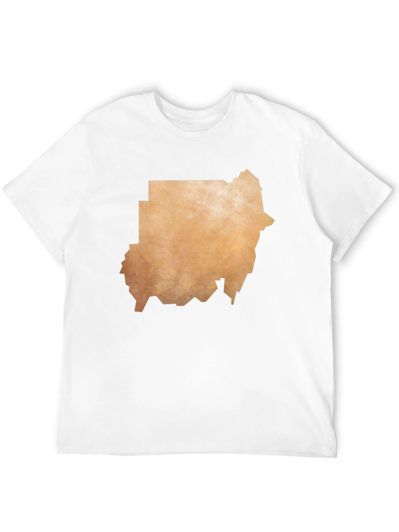 Sudan Map Graphic T-Shirt - Black Casual Tee