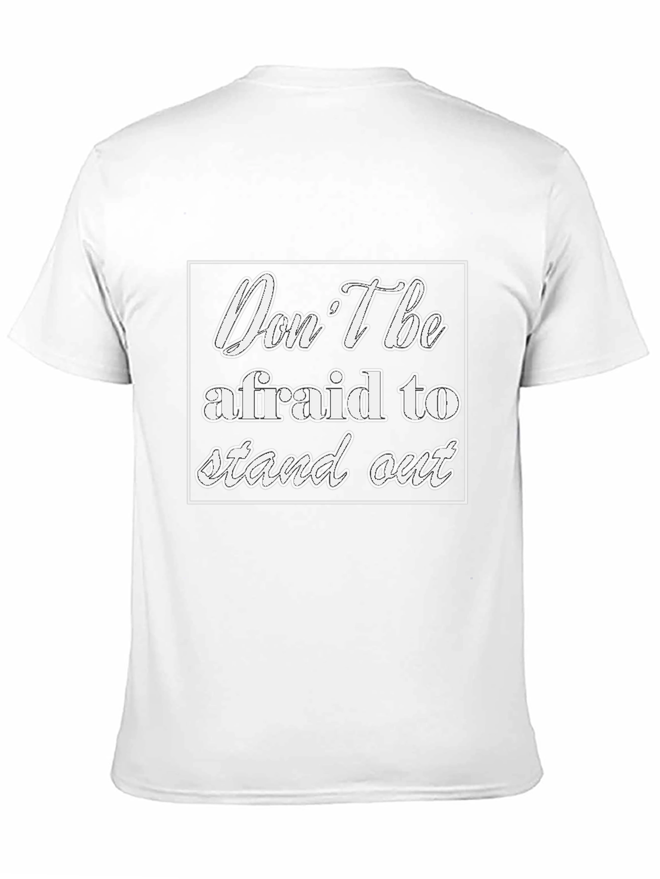 Motivational Black Tee - Dont Be Afraid