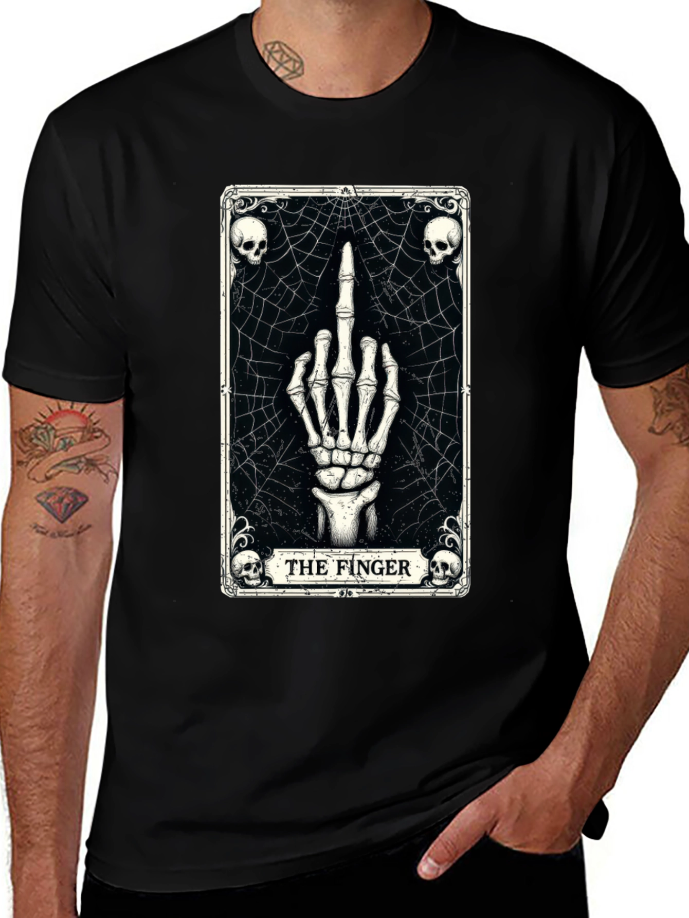 The Finger Tarot Card Graphic T-Shirt