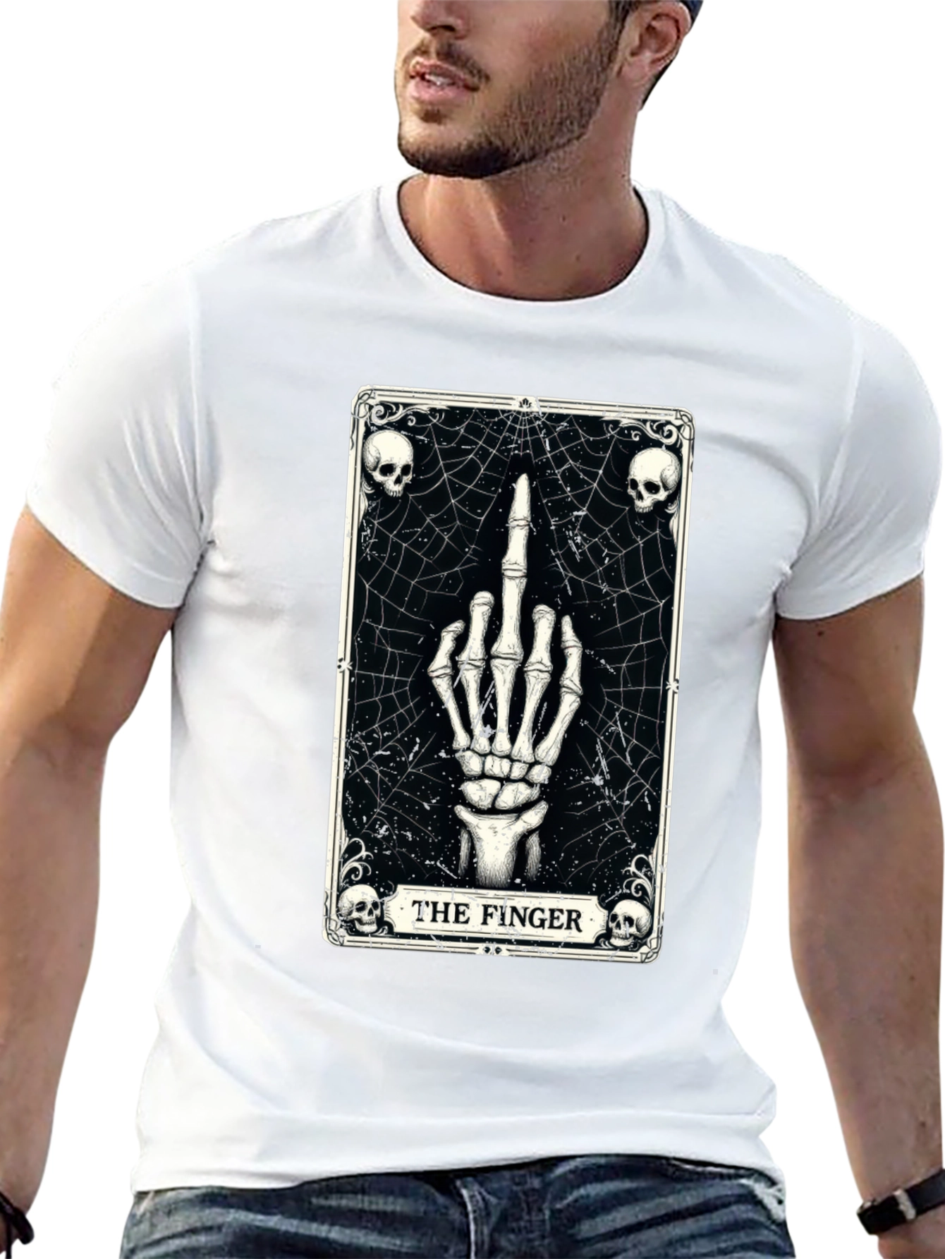 The Finger Tarot Card Graphic T-Shirt