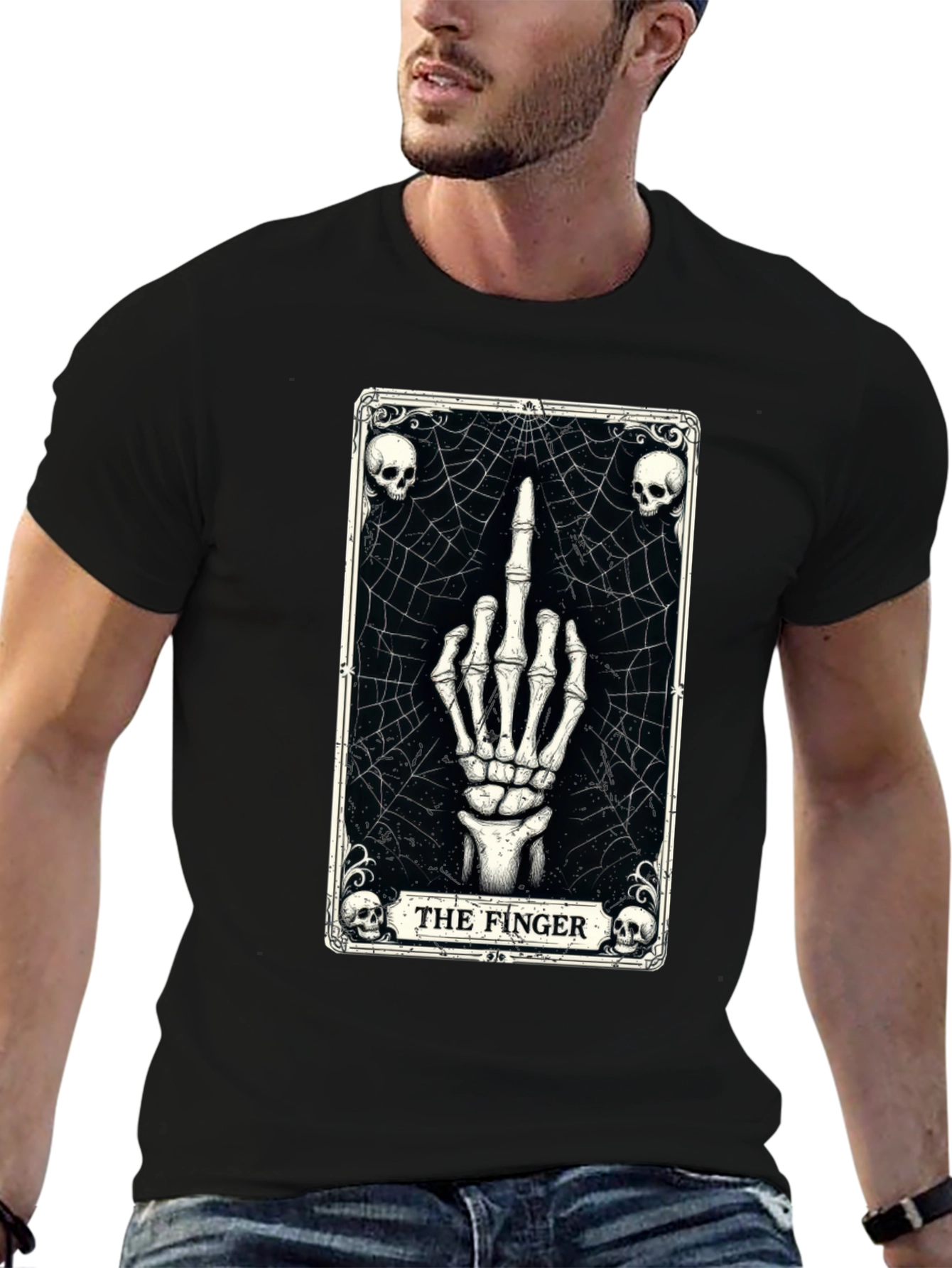 The Finger Tarot Card Graphic T-Shirt