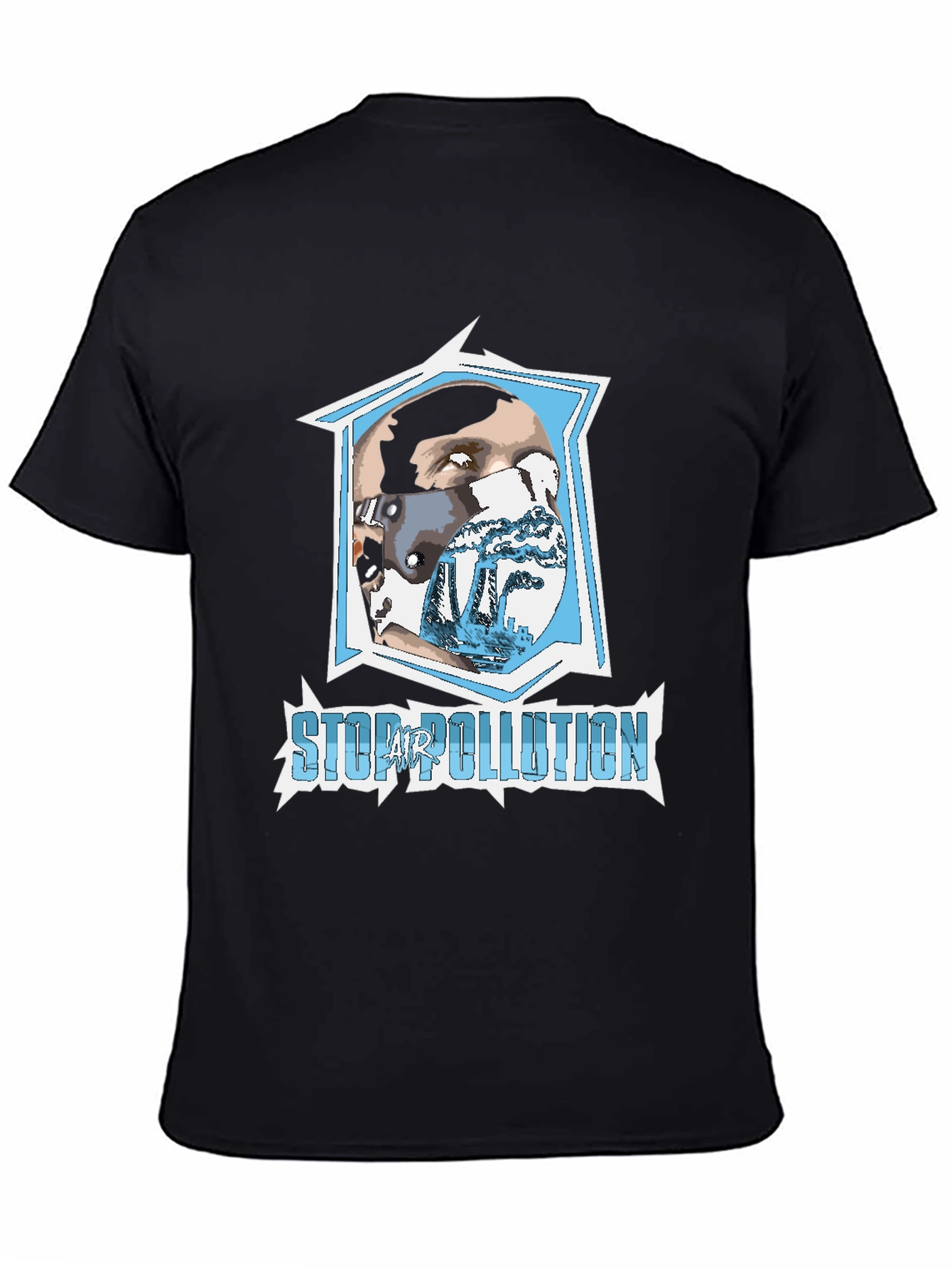 Stop Air Pollution Graphic T-Shirt - Eco-Friendly Fashion