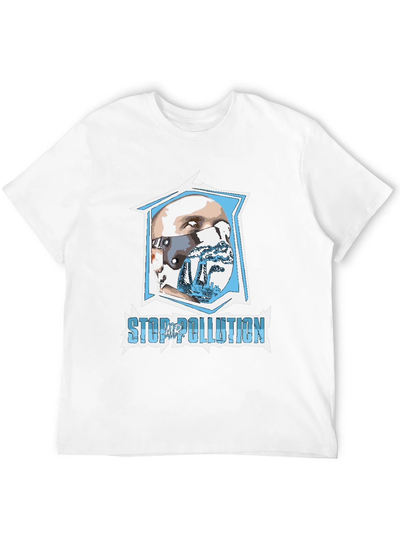 Stop Air Pollution Graphic T-Shirt - Eco-Friendly Fashion